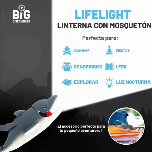 Vista 7 de Lifelight linterna, Multi color Delfín