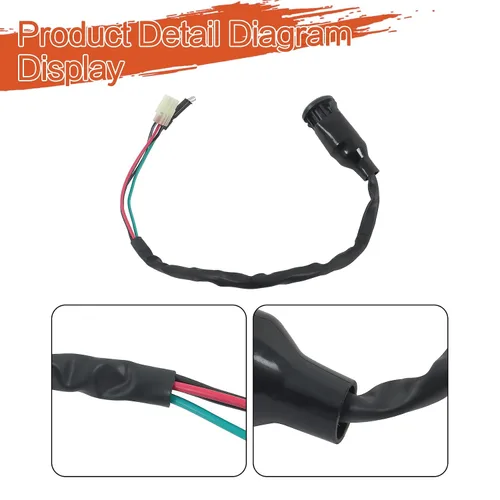 Vista 3 de labwork Interruptor de llave de encendido de repuesto para Honda TRX250 Recon TRX250EX Repuesto para 35100-HM8-000 Negro