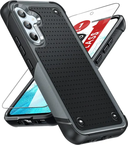 Vista 26 de LeYi Funda para Galaxy S21 FE-5G: Funda Samsung S21 FE con protector de pantalla, doble capa protectora de policarbonato duro y TPU suave Android