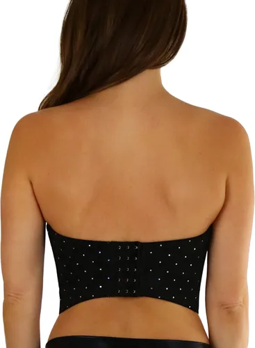 Vista 2 de ToBeInStyle - Brasier de encaje floral con espalda baja para mujer