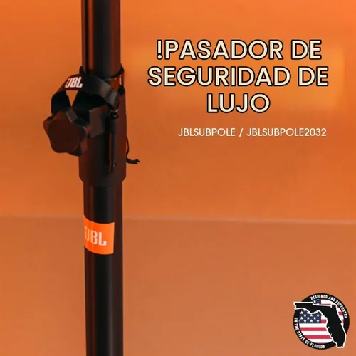 Vista 3 de JBL Bags JBLSUBPOLE - Subposte ajustable Altura mínima/máxima: 35" - 60", 132 lb. Capacidad de peso, se adapta a copas M20 y 1.378 in