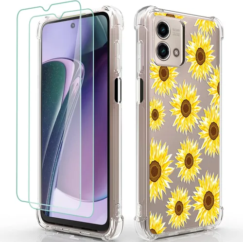 Vista 10 de Osophter Funda para Moto G Stylus 5G 2023: funda de teléfono para Motorola G Stylus 5G 2023 (flor de sol grande)