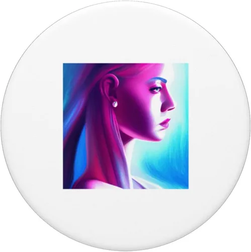 Vista 3 de Retrowave Synthwave 80s Design For The Eighties Music Lovers PopSockets Swappable PopGrip