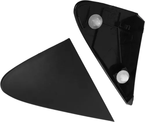 Vista 6 de 2 piezas de cubierta de esquina para guardabarros de espejo retrovisor compatible con Toyota Corolla 2008-2013, ribete triangular duradero