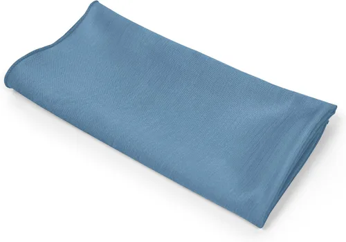 Vista 9 de Ultimate Textile -1 docena - Reversible Shantung Satin - Majestic - Servilletas de tela Majestic de 17 x 17 pulgadas color azul pizarra