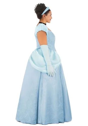 Vista 4 de Disfraz Premium de Cenicienta Disney para Mujer Talla Plus Multicolor