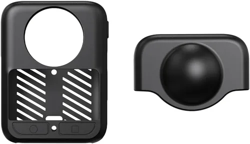 Vista 11 de Funda protectora de lente de silicona compatible con Osmo 360 accesorios de cámara de acción (juego C de silicona)