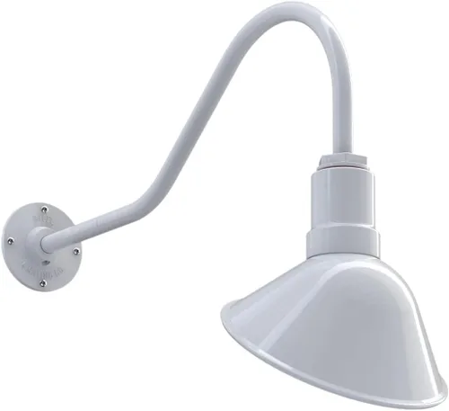 Vista 36 de Steel Lighting Co. Luz de Letrero de Tienda Venice para Pared de Acento de Restaurante al Aire Libre Cúpula de 9 pulgadas Brazo Recto de 6