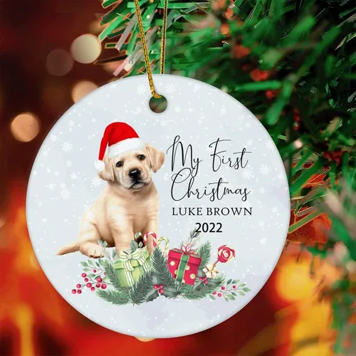 Vista 17 de 1st First Christmas Pet Ornament 2022 Dog Christmas Bauble Custom Ornament Dog Lover Gifts Personalised Dog Name Ornament English Cocker Spaniel Gift