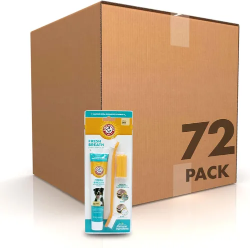 Vista 8 de Arm & Hammer Enzymatic - Kit de cuidado dental para perros, sabor a pollo, tubo de 2.5 onzas Pasta de dientes de bicarbonato de sodio, sabor a