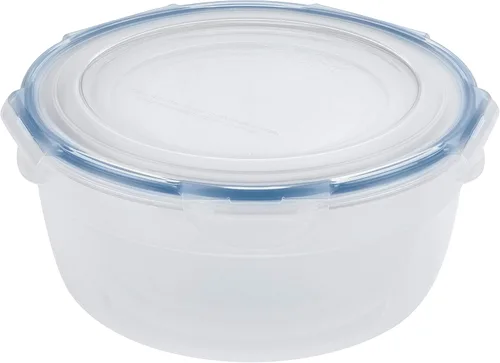 Vista 4 de LocknLock Easy Essentials - Tapas de almacenamiento de alimentos, recipientes herméticos, apilables, sin BPA, 6 piezas, transparente