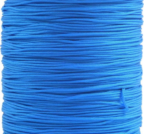 Vista 107 de KONMAY 1 rollo de cuerda de nailon de 150 yardas, trenzado de 0.016 in de nailon Shamballa Macramé/cordón de cuentas, cordón de nudo chino, cuerda