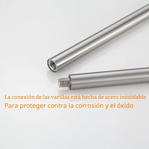 Vista 5 de BGL Juego de accesorios de baño, barra de toalla extensible ajustable de níquel cepillado, juego de 4 piezas de accesorios de baño montado en la 4
