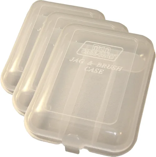 Vista 4 de MTM JAG-00 Jag and Brush Case, 4 Compartments, USA Made, Clear