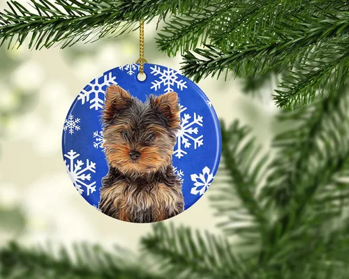 Vista 188 de Caroline's Treasures Cavalier Spaniel - Adorno de cerámica para colgar en el árbol de Navidad, para el hogar, Navidad, fiestas, regalo, 3 pulgadas