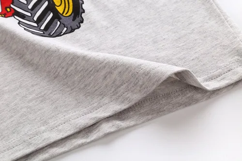 Vista 4 de Conjunto de pijama de manga corta para niños pequeños, 100% algodón, ropa de dormir para niños pequeños