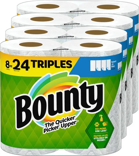 Vista 16 de Bounty Select-a-Size - Toallas de papel, color blanco, 12 rollos (paquete de 1)