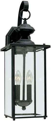 Vista 2 de Sea Gull Lighting Generation 84158DEN3-71 - Farol de pared transitorio para exteriores de Seagull-Jamestowne Collection con acabado oscuro, bronce
