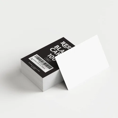 Vista 10 de Reskid Papel grueso de cartulina blanca, peso pesado, 110 libras, cartulina – Paquete de 100 (2 x 3.5 pulgadas)