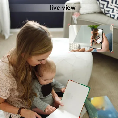 Vista 8 de Zyyini , Cámara de seguridad HD 1080P Lente flexible, cámara pequeña, conversación de 2 vías, detección de movimiento, monitor remoto, batería