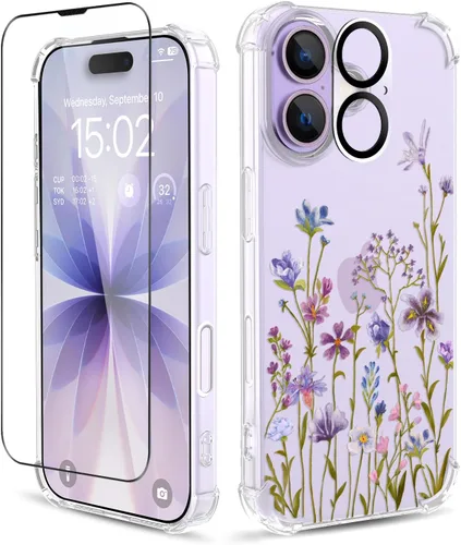 Vista 39 de Funda para iPhone 13 y iPhone 14 (6.1 pulgadas), funda protectora delgada de poliuretano termoplástico suave a prueba de golpes, bonito