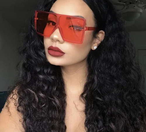 Vista 6 de W&Y YING - Gafas de sol cuadradas de gran tamaño para mujer