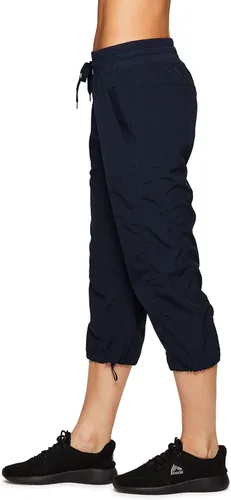Vista 4 de RBX Active - Pantalón capri de cuerpo ligero y tejido elástico con cordón, moda para la mujer