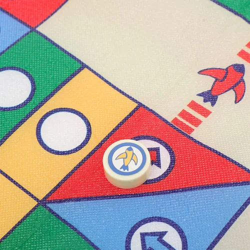 Vista 4 de NUOBESTY Alfombra de ajedrez voladora con 16 piezas de ajedrez y dados para padres e hijos, juego de mesa familiar para fiestas, viajes, 33.85 x
