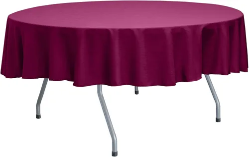 Vista 16 de Ultimate Textile Mantel redondo reversible Shantung Satin Majestic de 84 pulgadas, color rosa hielo