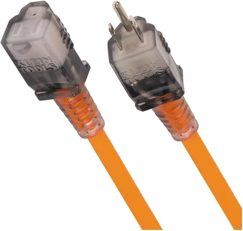 Vista 14 de Klein Tools EXC2515 12/3 SJEOW Cable de extensión de 25 pies, extremos LED, visibilidad diurna, flexible en clima frío, alambre de cobre 99.9%, 15A