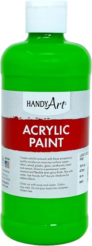 Vista 46 de Handy Art Pintura acrílica, juego de 12 colores, botellas de 16 onzas, acrílico líquido para estudiantes semibrillante, consistencia de flujo