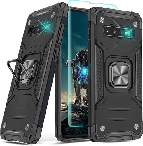 Vista 21 de YmhxcY Funda para Galaxy Note 8, funda para Galaxy Note 8 con protector de pantalla curvado 3D, fundas de grado armadura con soporte giratorio
