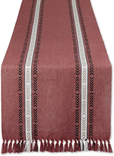 Vista 10 de DII Everyday Collection - Mantel de mesa con flecos, camino de mesa, 14 x 72 pulgadas, color negro