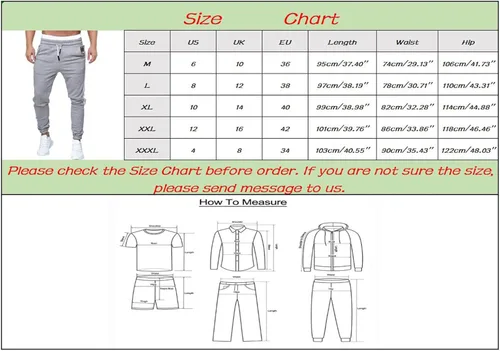 Vista 7 de SUTIL Men's Slim Joggers Workout Pants for Gym Running and Bodybuilding Athletic Bottom Sweatpants Trousers