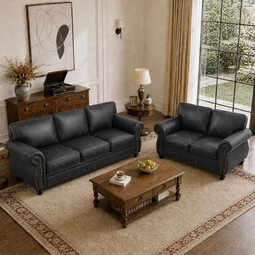 Vista 33 de Couchus Silla decorativa Mid-Century de 42 pulgadas de ancho, sofá