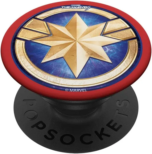 Vista 6 de Marvel The Marvels Carol Danvers Capitán Marvel Hero Badge PopSockets MagSafe PopGrip para iPhone