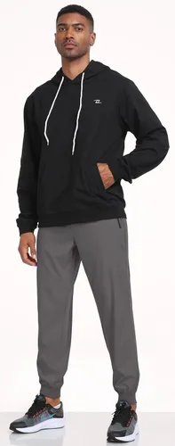 Vista 6 de SPOSULEI Mens Lightweight Athletic Joggers Hiking Sweatpants Quick Dry Running Workout Tapered Pants with Zipper Pockets