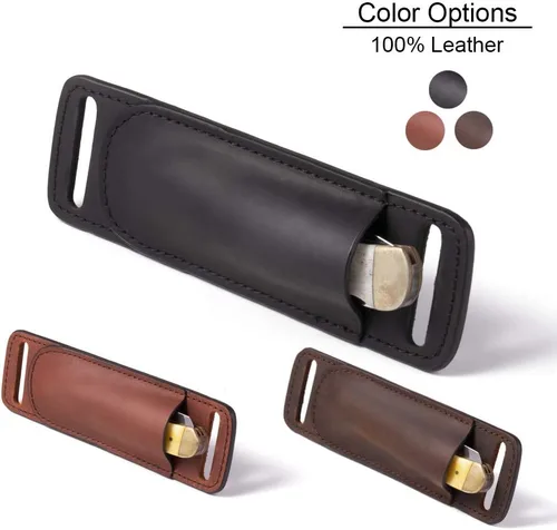 Vista 8 de Gentlestache Fundas de Cuero para Cuchillos para Cinturón, Funda para Cuchillo, Funda para Cuchillo de Bolsillo, Funda de Cuero EDC para Portador