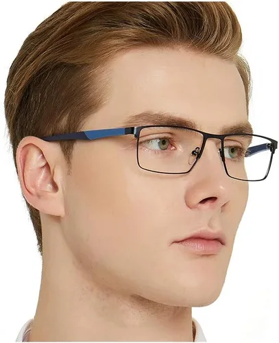 Vista 11 de OCCI CHIARI Lentes anti luz azul - Gafas de computadora y juegos para hombre (negro, sin aumento)
