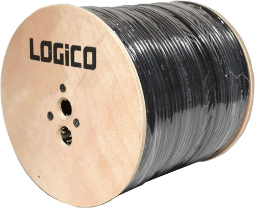 Vista 2 de LOGICO Mejor RG6 Cable Coaxial Entierro Directo 18AWG Quad Shield Coaxial 1000ft Subterráneo al aire libre