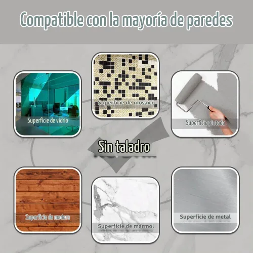 Vista 3 de Mintime Reloj de pared moderno sin marco, grande, 3D, números de espejo para decoración de oficina en casa