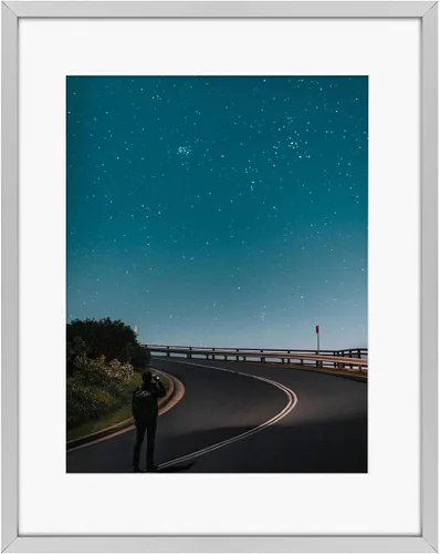 Vista 61 de Frametory, Portarretratos de aluminio negro de 6 x 8 pulgadas, juego de 1, ideal para mostrar fotos de 5 x 7 con paspartú o 6 x 8 sin paspartú