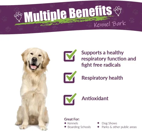 Vista 2 de AMBER NATURALZ - TOSSA K - Corteza de perrera - para Dogz - 1 onza Maintains normal lung & respiratory function. Promotes a healthy canine immune