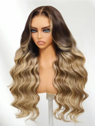 Vista 26 de Beauty Forever Bye Bye Knots - Peluca de cabello humano ondulado sin pegamento, predepilada, 7x5, encaje frontal, cabello humano suelto Peluca