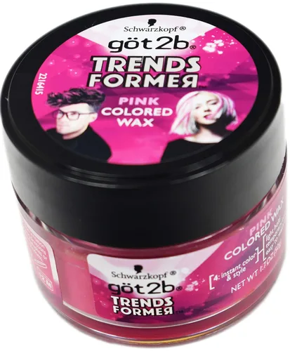 Vista 2 de Juego de 2 cera temporal de color para el cabello, 3.4 onzas en total, sujeción ligera, fácil de lavar