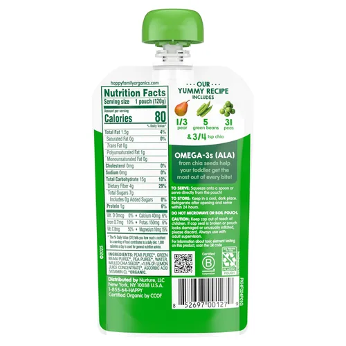 Vista 8 de Happy Tot, superalimento orgánico para la etapa 4