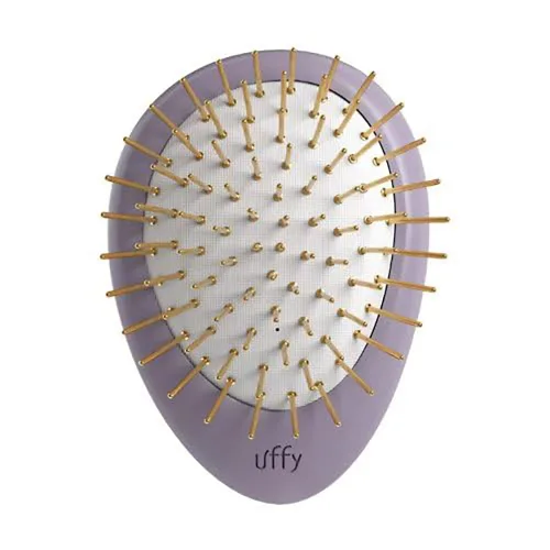 Vista 12 de Uffy Acubrusher - Cepillo de pelo Gua Sha chapado en oro de 24 quilates, masajeador ergonómico para el cuero cabelludo para la caspa