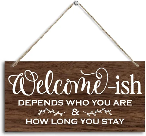 Vista 10 de Kitchen Rules - Letrero decorativo de madera con texto en inglés "This is a Self-Cleaning Kitchen, placa de madera impresa colgante, letrero