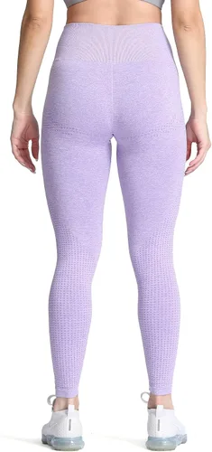Vista 3 de Aoxjox Leggings de cintura alta para mujer, para entrenamiento, gimnasio, sin costuras, pantalones de yoga