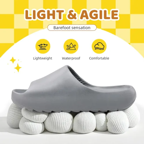 Vista 13 de Sandalias acolchadas para mujeres, hombres y niños, cómodas, antideslizantes, suaves, impermeables, para baño, ducha, sandalias acolchadas de suela